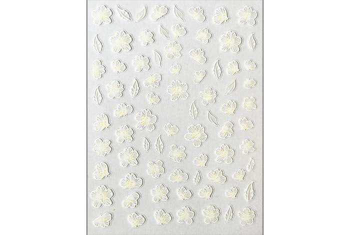 50 - Sheer Flower Stickers